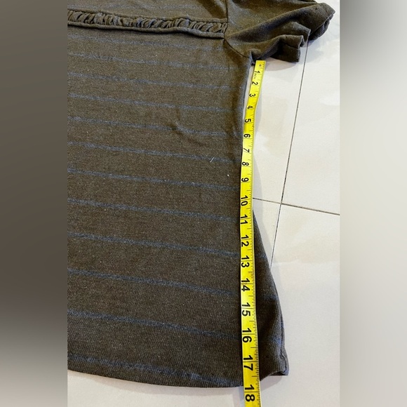 Unbranded Top T-Shirt Neck Short Sleeve Top Green Check Measurements For Size - Picture 13 of 16